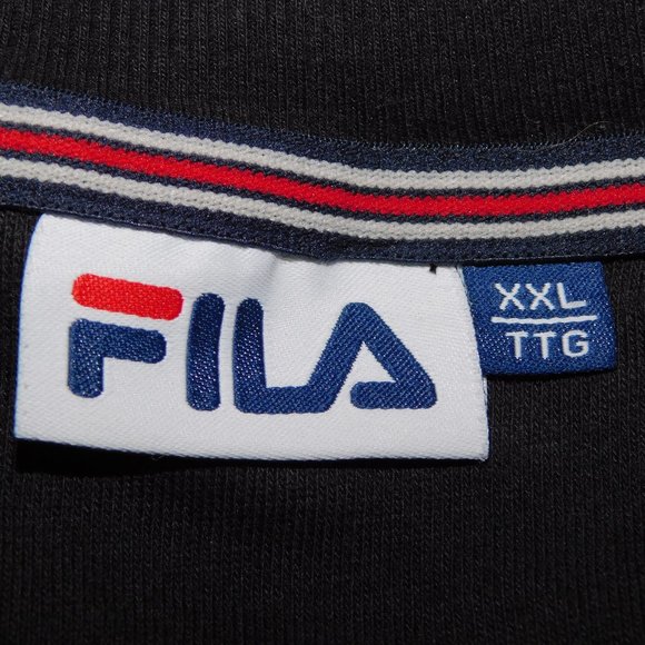 FILA Mens 2XL Black spellout Crewneck long sleeve Sweatshirt - Picture 3 of 6